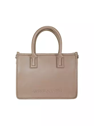 LES VISIONNAIRES | Bolso de cuero - Tote Bag LENA SILKY | camel